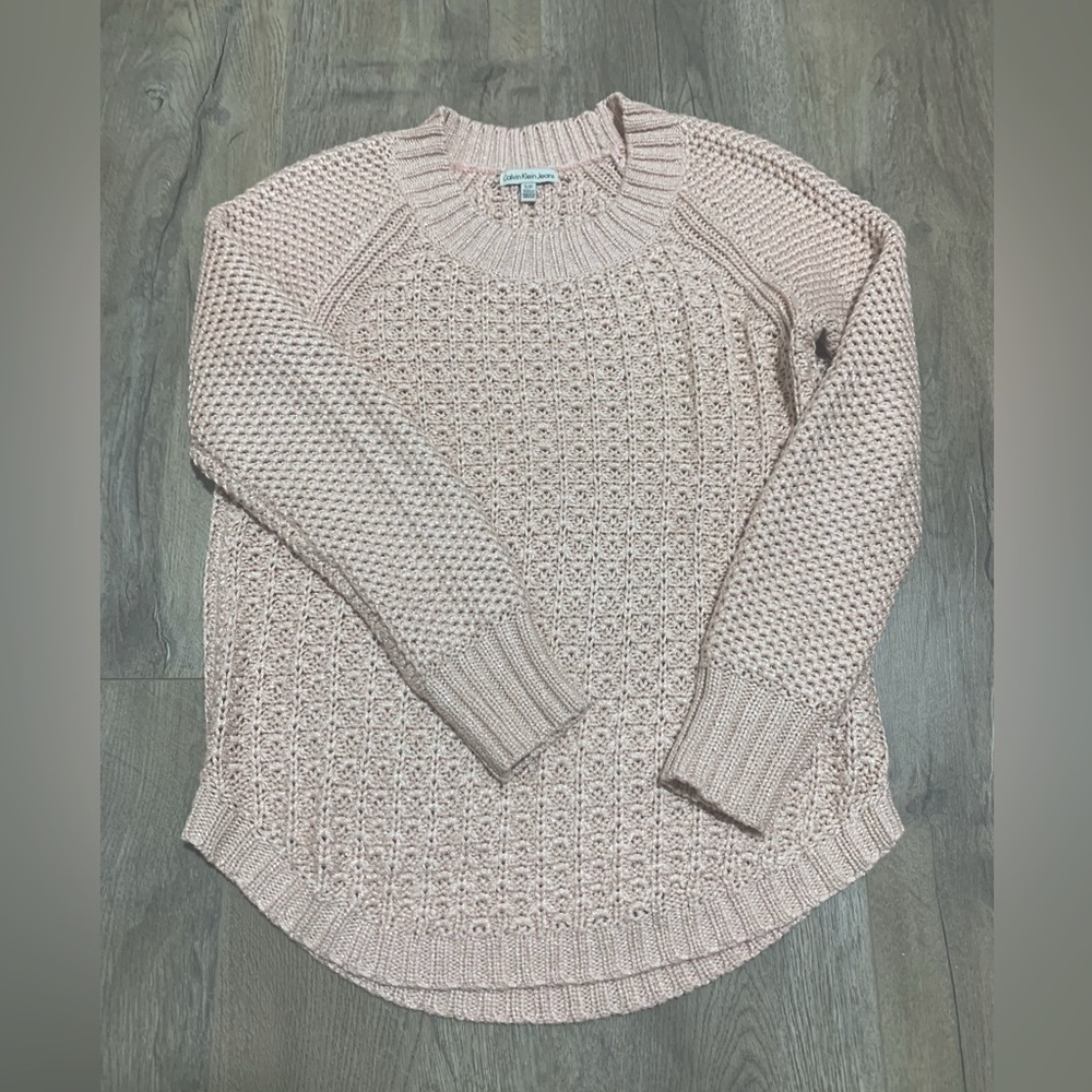 CALVIN KLEIN JEANS Pink Knit Sweater